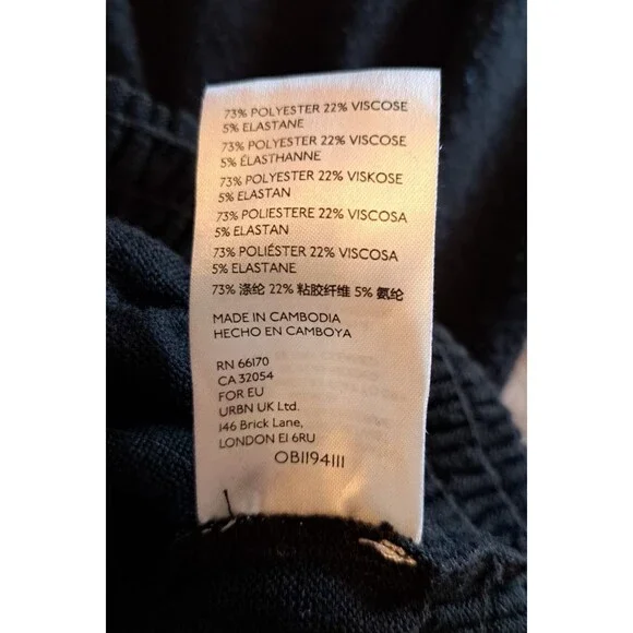 We the Free People Blouse Women's Size Large Black Run to You Tee Long Sleeve - Picture 11 of 11